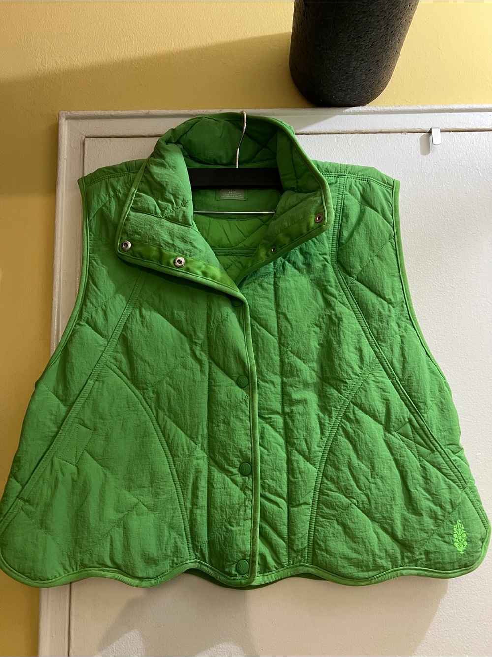 FP Movement by Free People Bright Green Quilted Vest